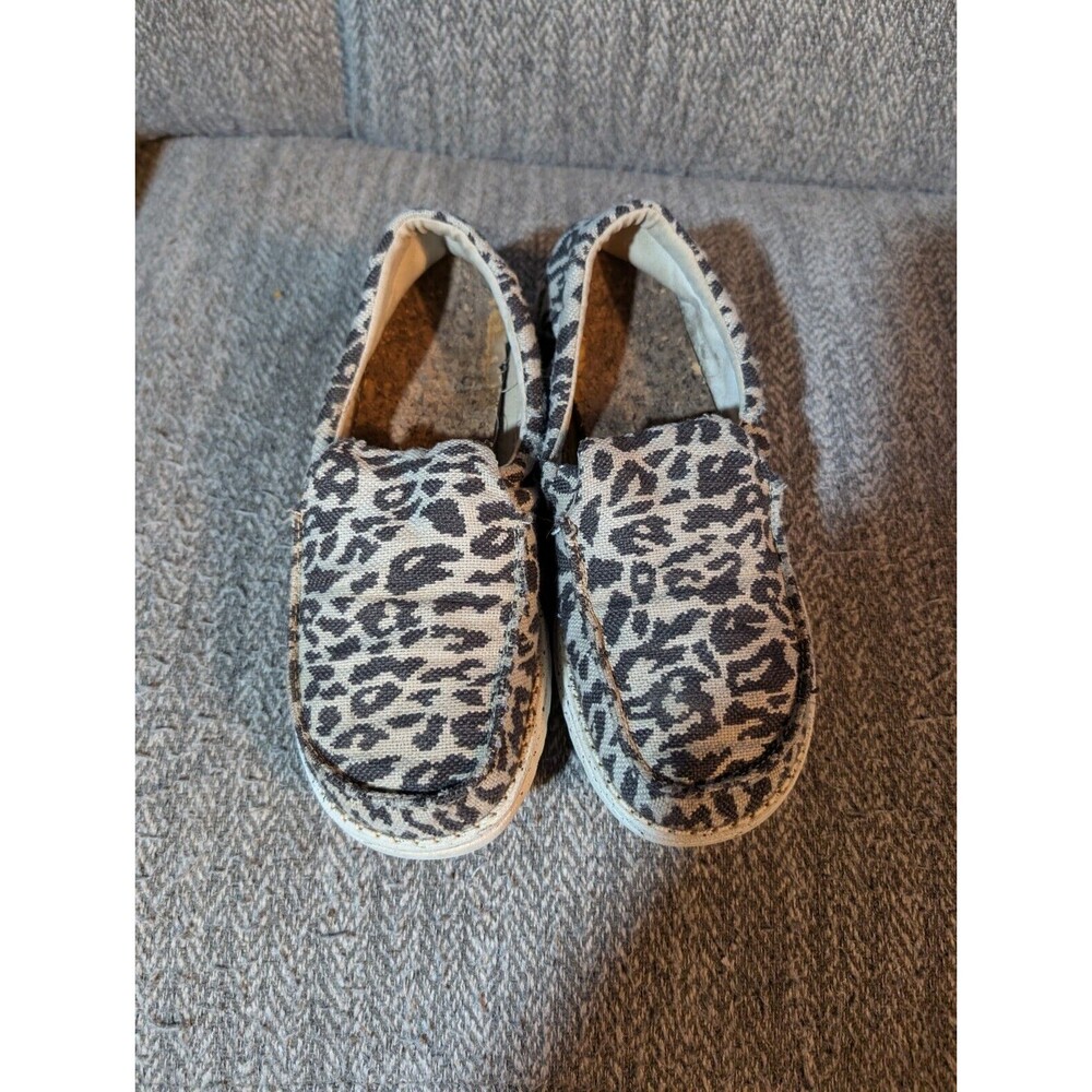 Hey Dude Misty Woven Cheetah Leopard Shoes Women's 9
